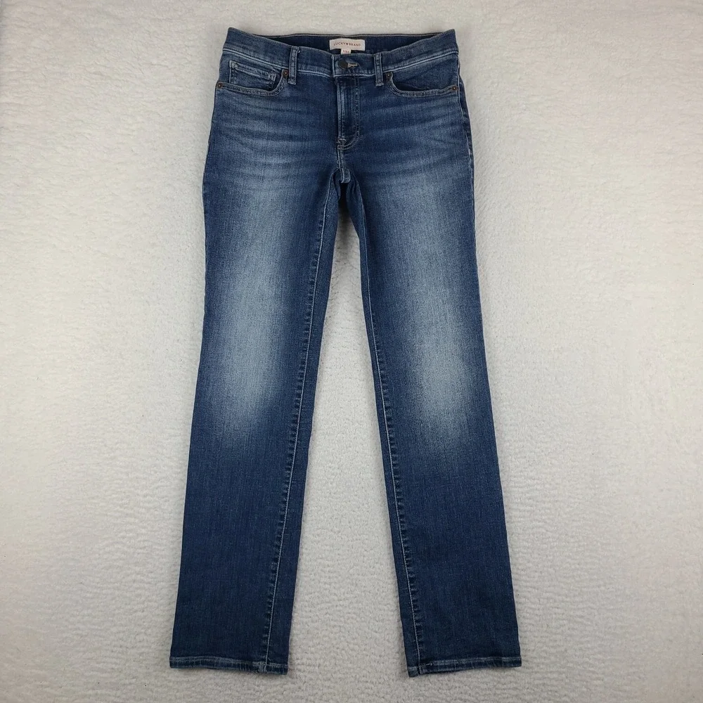 Lucky Brand Jeans Womens 6/28 Ankle Blue Sweet Mid Rise Straight Medium Wash